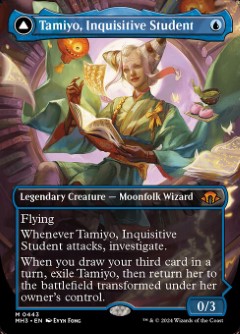 Tamiyo, Inquisitive Student // Tamiyo, Seasoned Scholar Modern Horizons 3 Bordless Frame Break